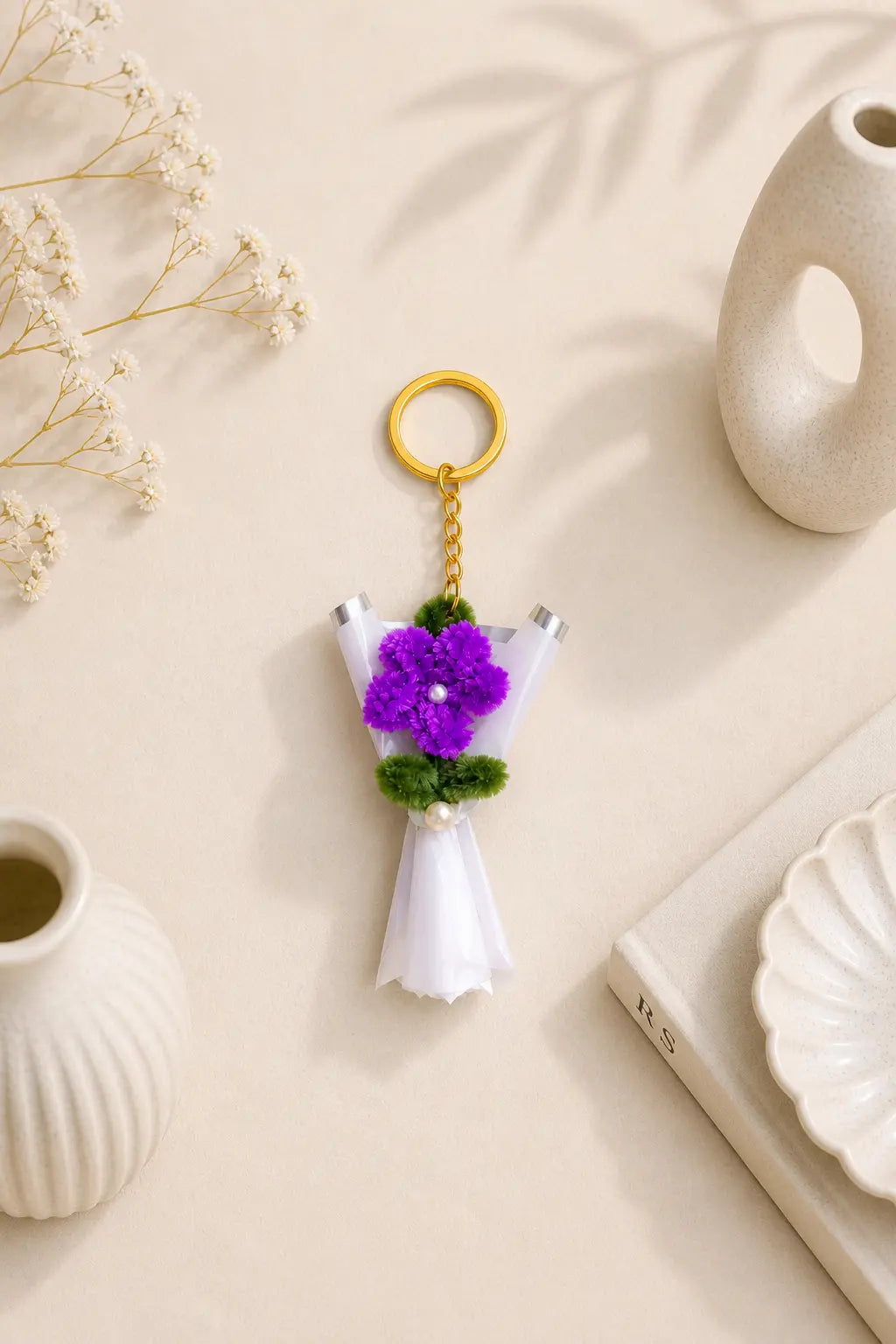 Petite Wrap Bloom Keychain