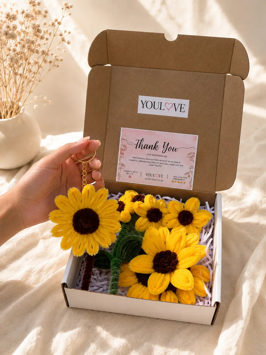 Handmade Sunflower Hamper Combo