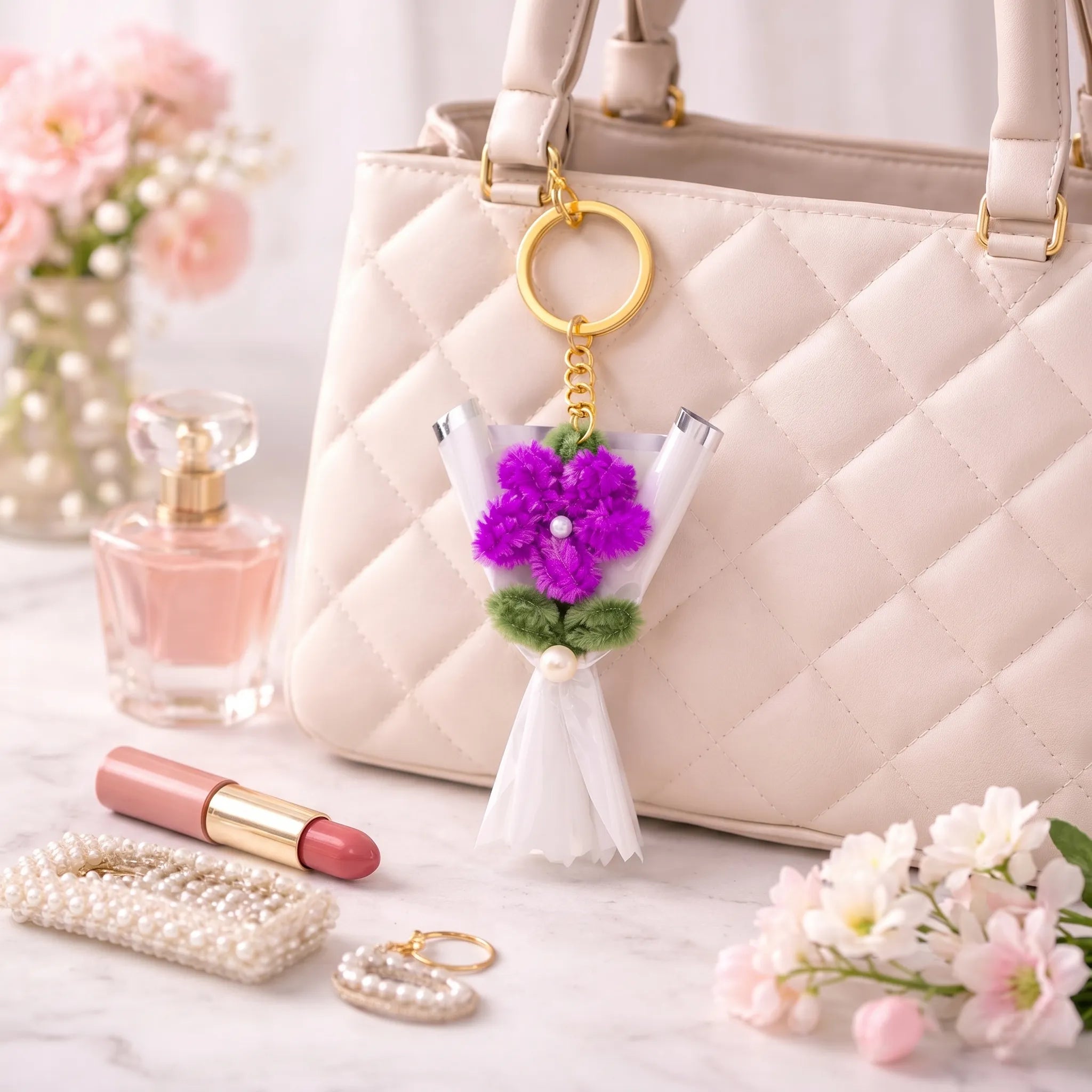 Petite Wrap Bloom Keychain