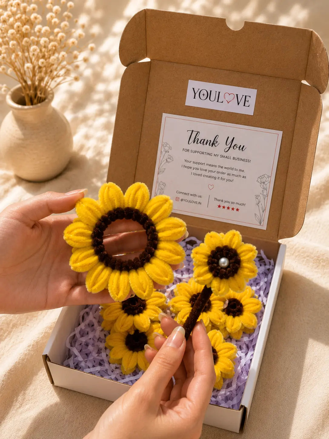 Handmade Sunflower Hamper Combo
