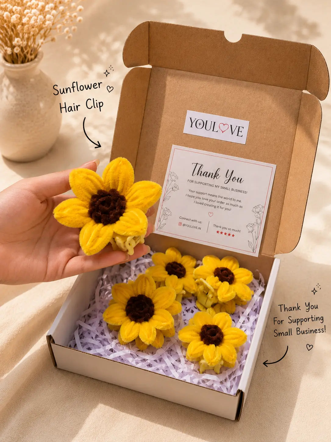Handmade Sunflower Hamper Combo