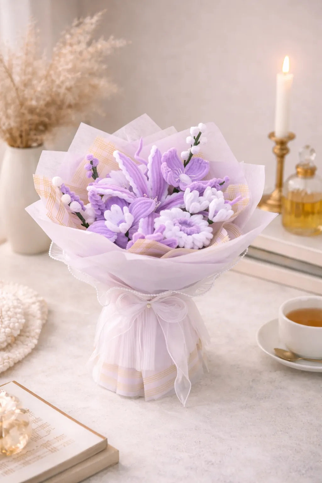 Lavender Lilt Chenille Bouquet