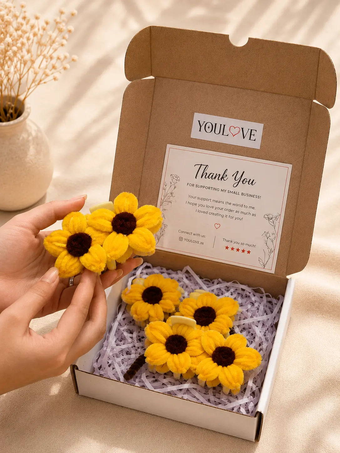 Handmade Sunflower Hamper Combo