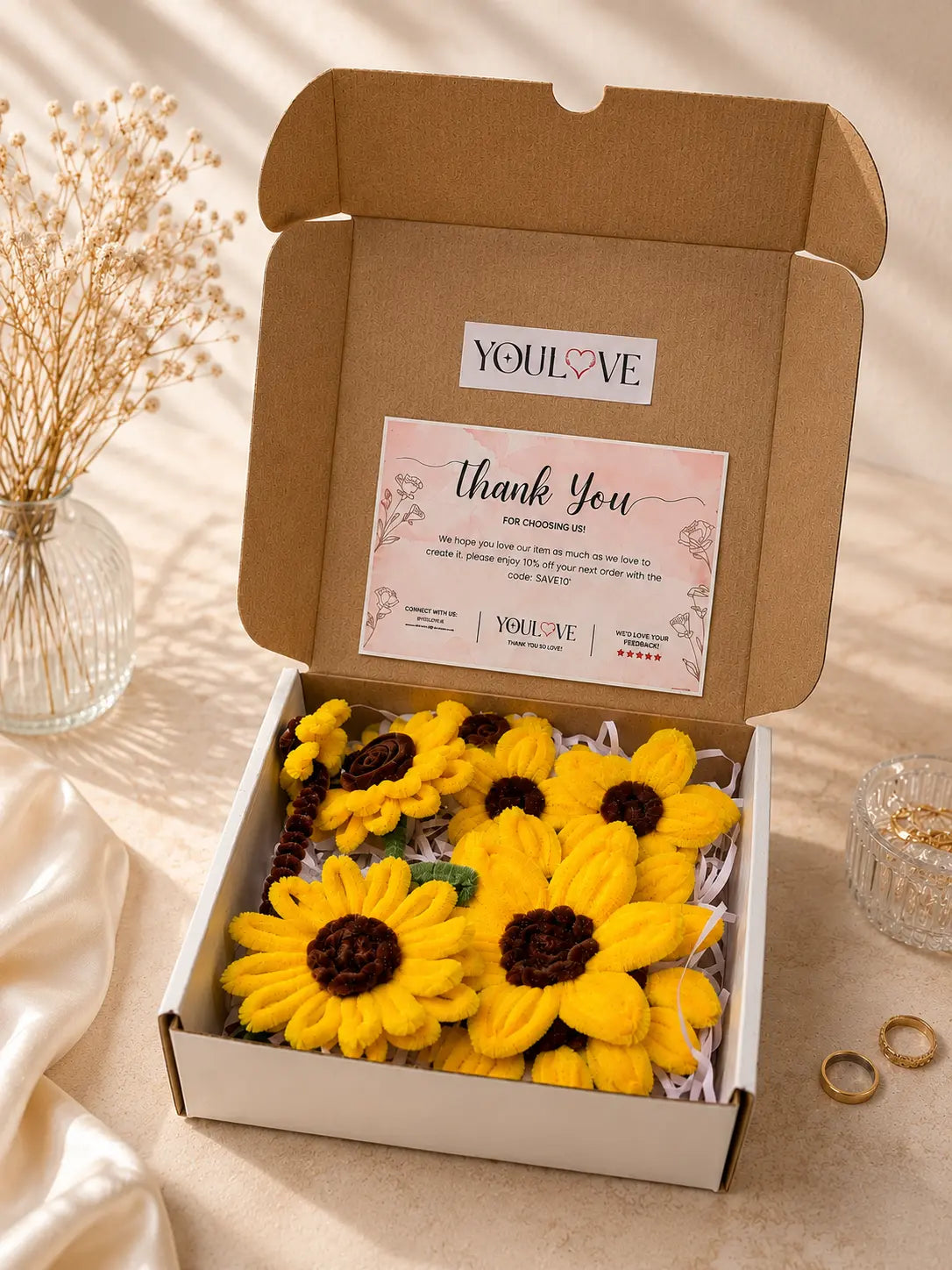 Handmade Sunflower Hamper Combo