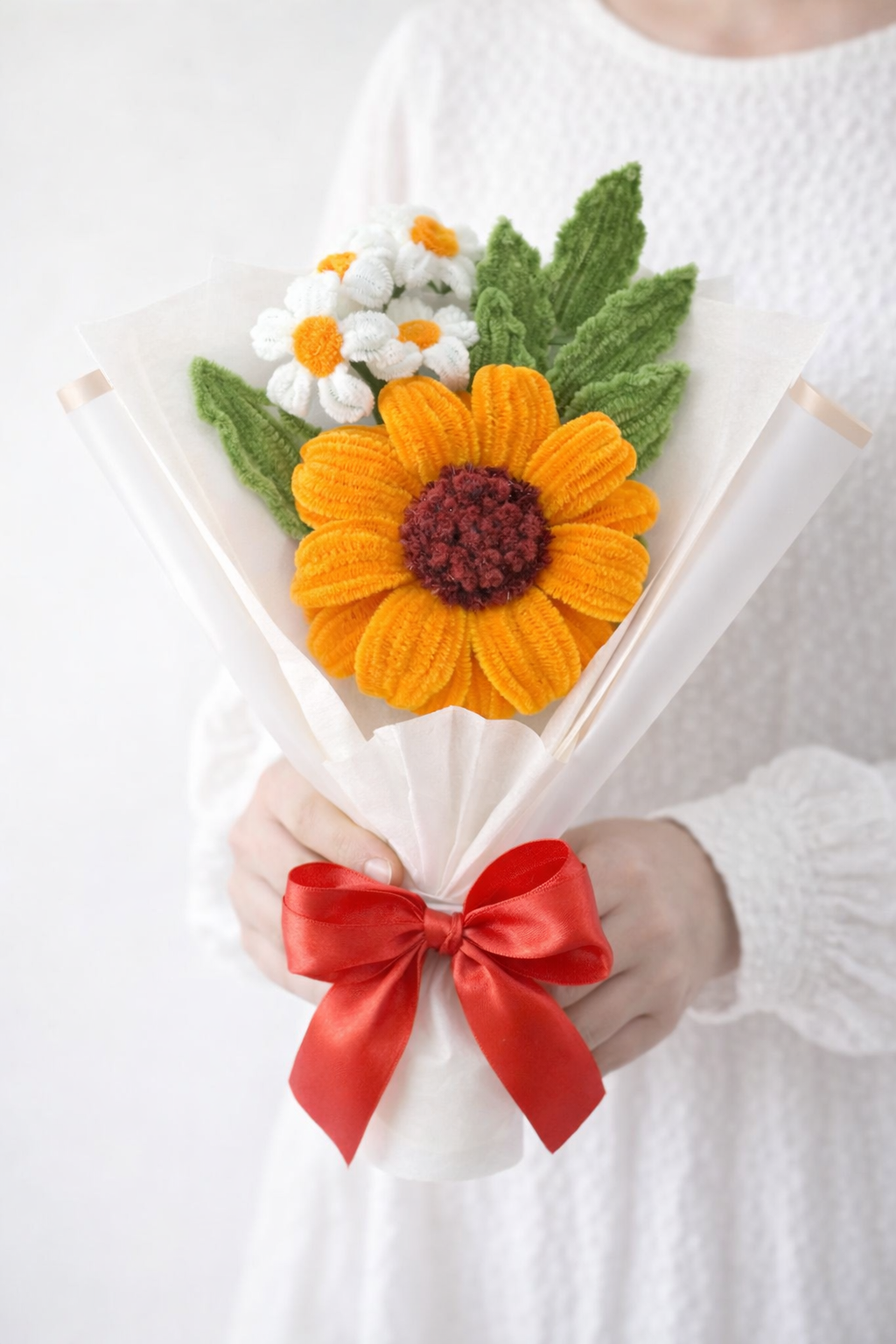 Handmade Sunflower Pipe Cleaner Bouquet – Forever Flower Gift
