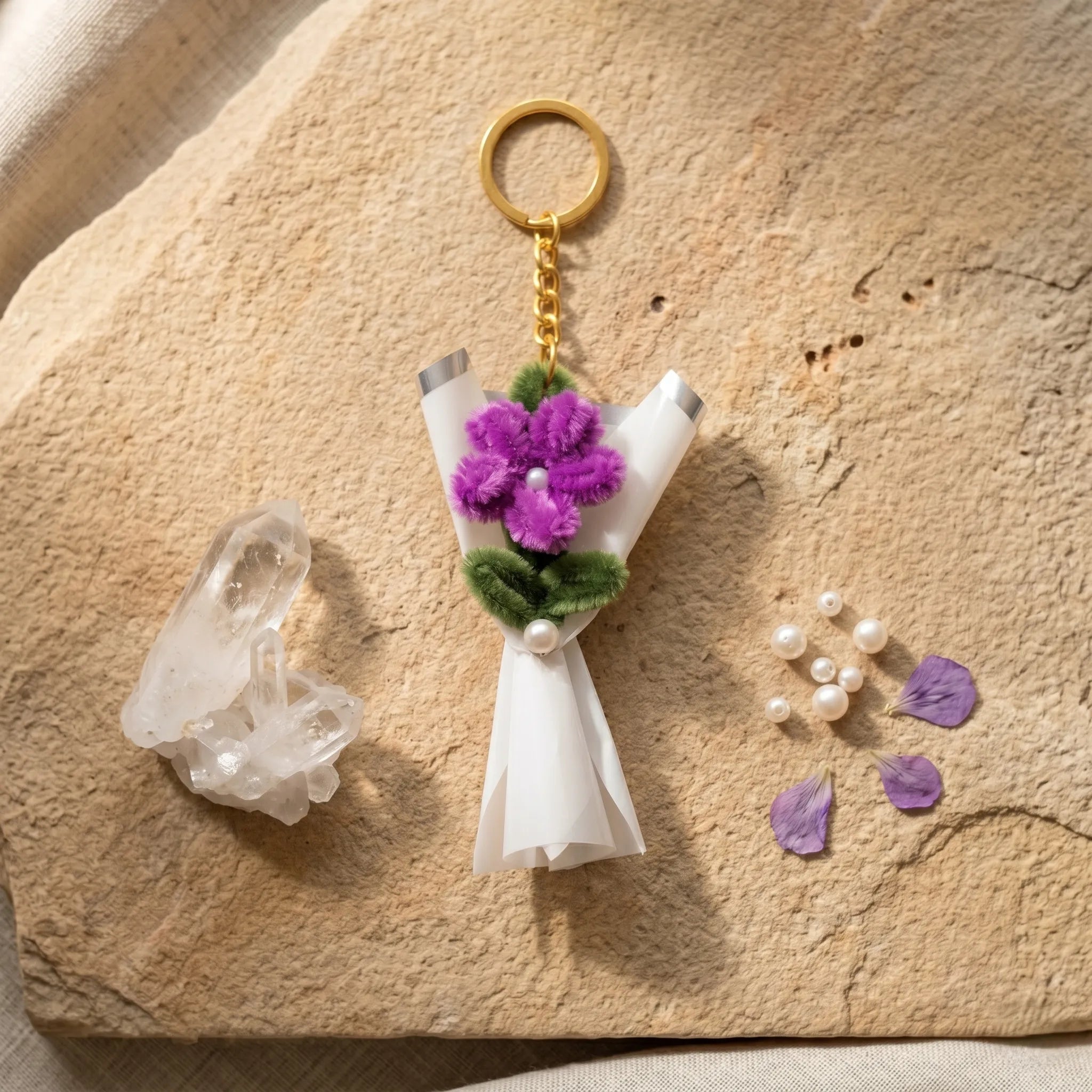 Petite Wrap Bloom Keychain