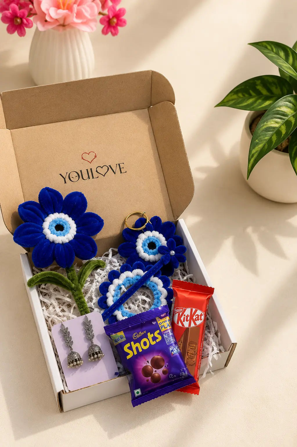 The Blue Bloom Rakhi Hamper